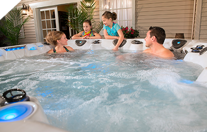 The legend series spas from Master Spas has everything you need for backyard entertainment