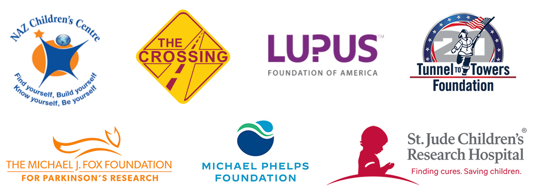logos of organizations Master Spas contributes to
